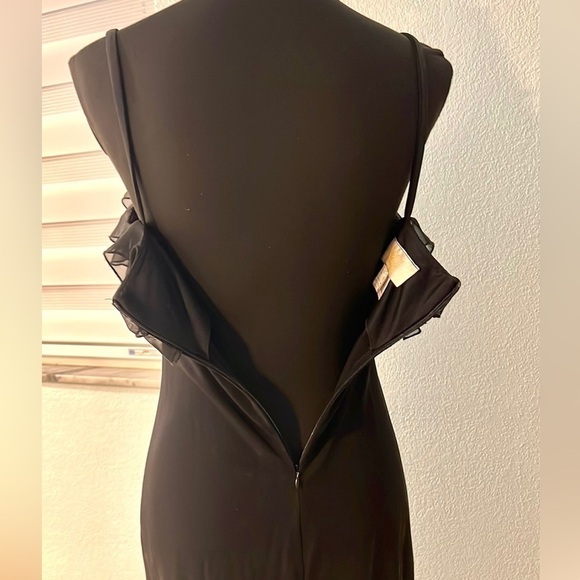 🖤VTG Joseph Ribkoff,Incredible,Vintage Little Black Dress”,Ruffled Upper,Size 4 - Picture 7 of 14